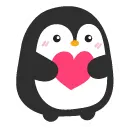 Penguin Heart Emoji