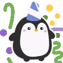 Penguin Party Emoji